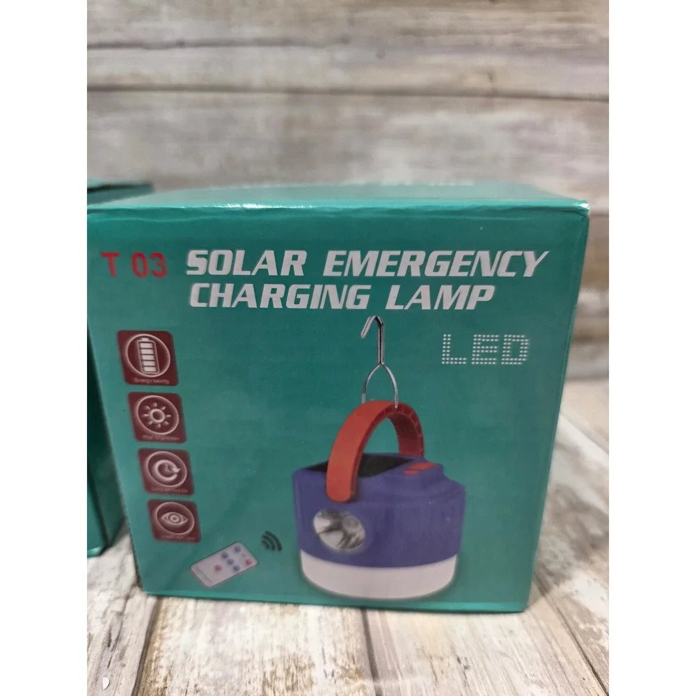 2- Blazingly Solar Emergency‎ Charging Lamp LED Rechargeable Portable Lantern